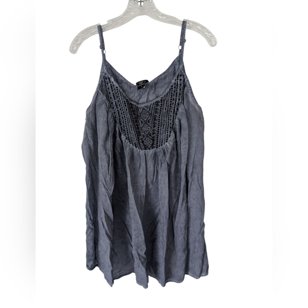 Torrid Charcoal Blue Camisole with Lace Detail Sz.18/20